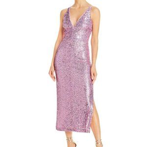 Aqua Pink Sequin Dress Women 4